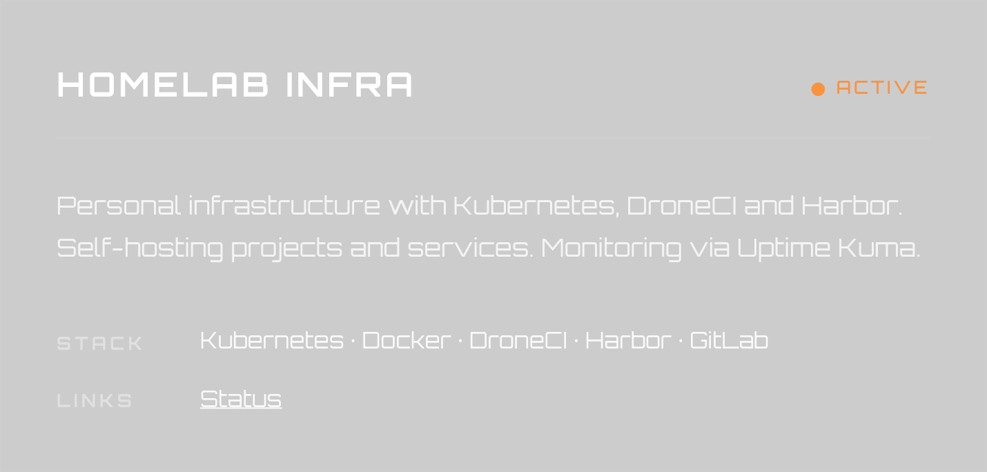 Homelab Infra